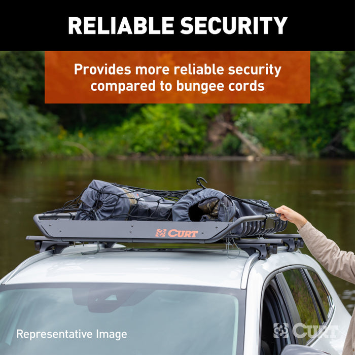 CURT 64" x 36" Elastic Cargo Net for Roof Basket Model 18219