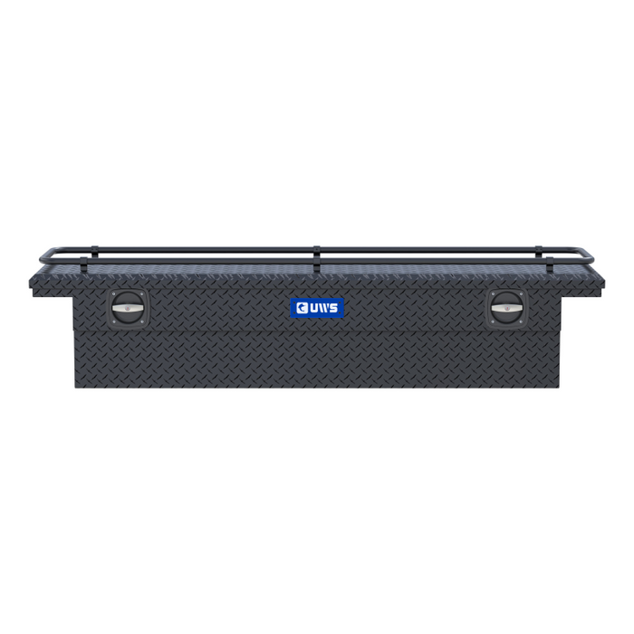 UWS Secure Lock Crossover Truck Tool Box, Low Profile, Rail Model SL-72-LP-MB-R