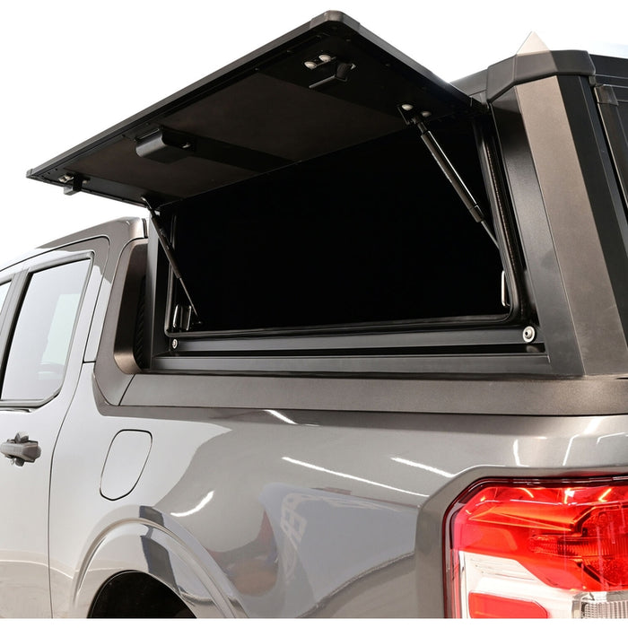 Westin EXP Truck Cap Hi-Top with Solid Front Glass Matte Black Model 16-15795