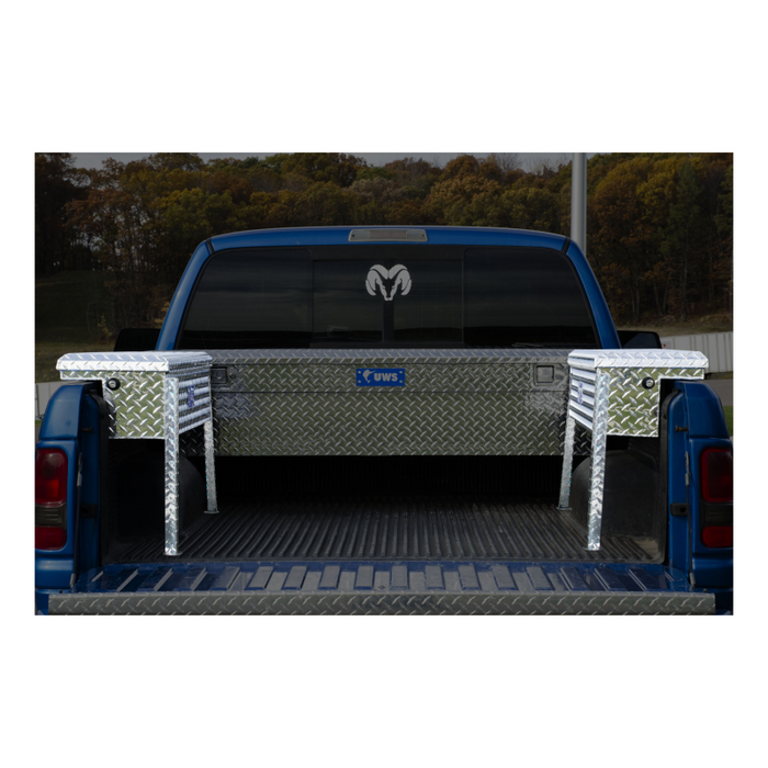 UWS Secure Lock Angled Truck Tool  Box - Low Profile Model SL-63-A-LP