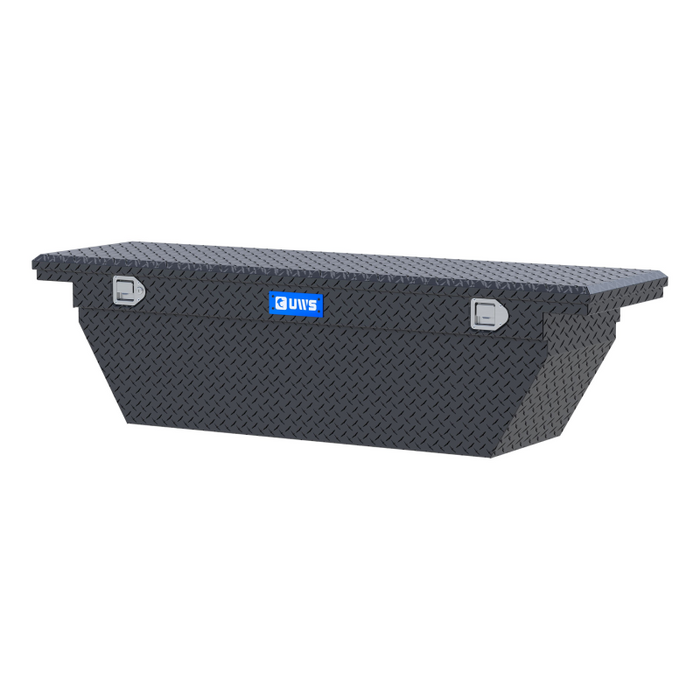 UWS 69" Deep Angled Truck Tool  Box - Low Profile Model TBSD-69-A-LP-MB