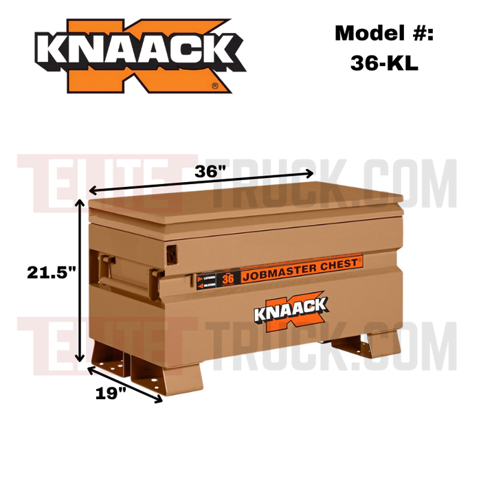 Knaack Job Site Storage Chest Box 25.25 Cu Ft 48" JobMaster Model 4830-KL