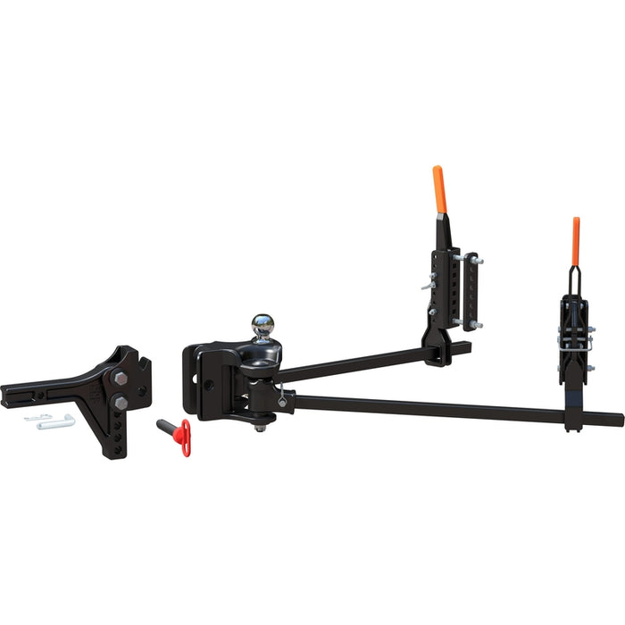 CURT TruTrack 4P Trailer-Mounted Weight Distribution Hitch with Active Sway Control, Up to 10,000 GTW Model 17520