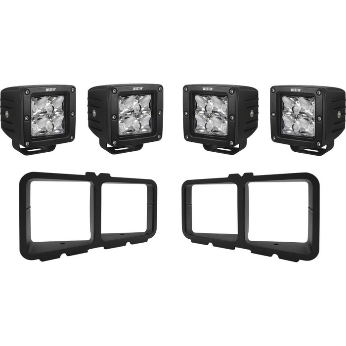 Westin Outlaw Bumper LED Light Kit Square For Outlaw Front Bumpers Model 58-9915