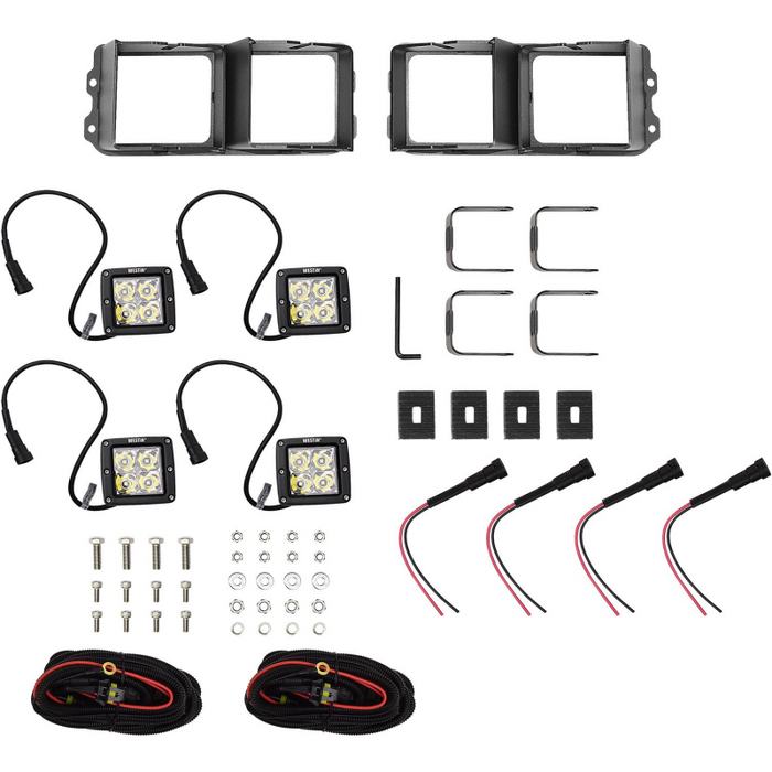 Westin Outlaw Bumper LED Light Kit Square For Outlaw Front Bumpers Model 58-9915