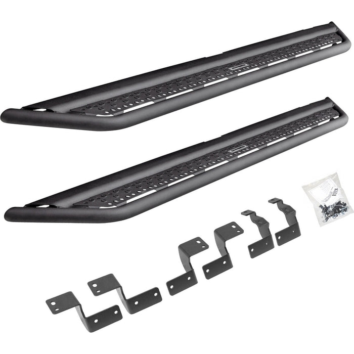 Go Rhino Dominator Xtreme D6 Side Steps with Rocker Panel Mounting Brackets Kit Model D64427T