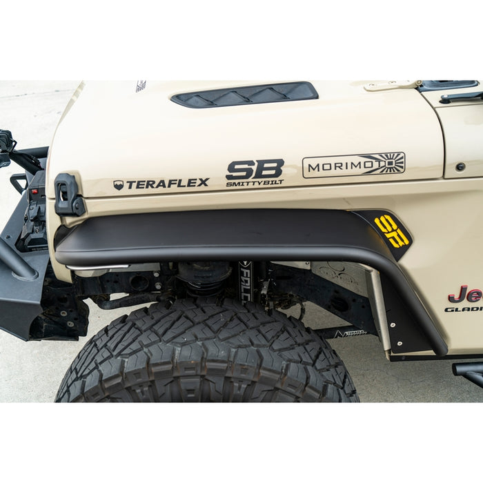 Smittybilt XRC Front Tube Fender Pair - Textured Black (18+ JL/JT) Model 77852