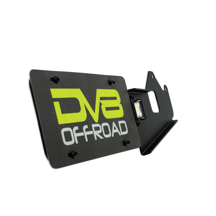 DV8 Offroad 2021-2026 Ford Bronco Rear License Plate Relocation Bracket Model LPBR-03