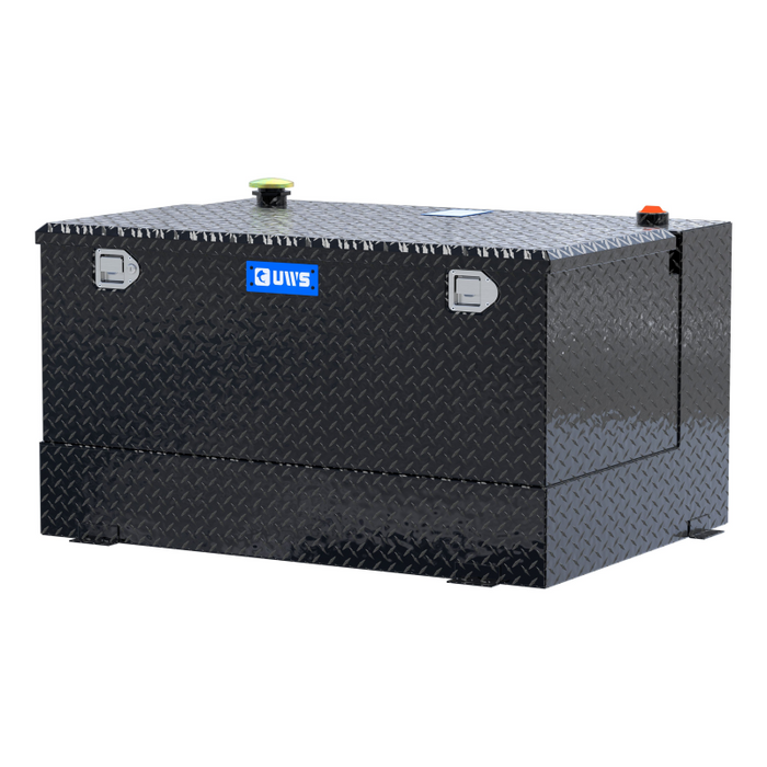 UWS Gloss Black 85-Gallon Combo Aluminum Transfer Tank Model TT-85-COMBO-BLK