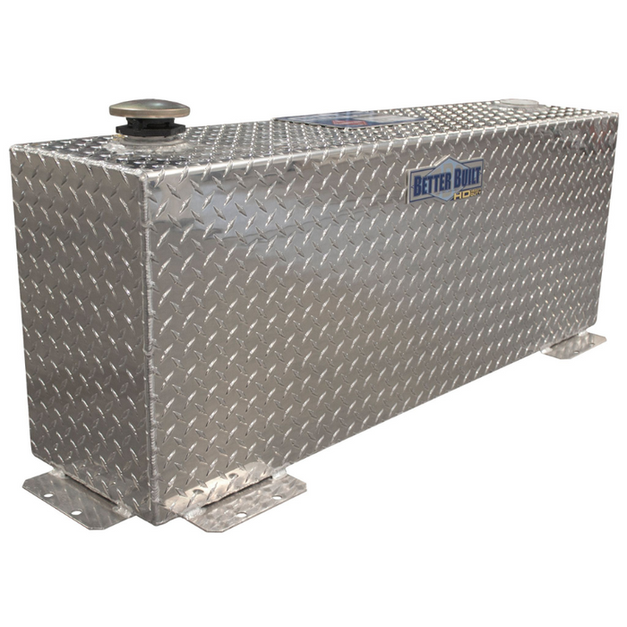 Better Built 36 Gallon Bright Aluminum Vertical Heavy Duty Series Liquid Transfer Tank Model 37024153