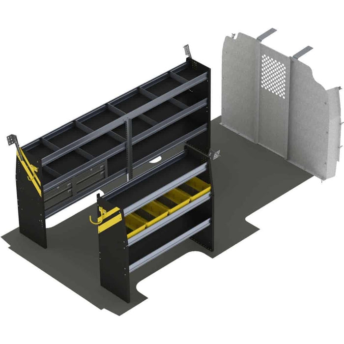 Ranger Design Mobile Service & Plumbing Van Shelving Package for Chevrolet Express 155" Wheelbase Model GSL-16