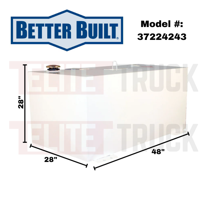 Better Built 150 Gallon White Steel Rectangle Transfer Tank Model 37224243