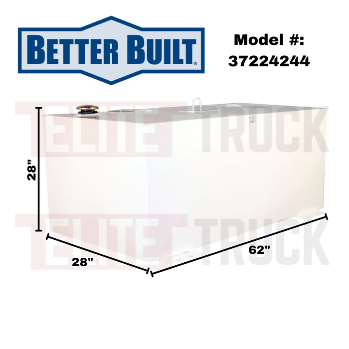 Better Built 200 Gallon White Steel Rectangle Transfer Tank Model 37224244