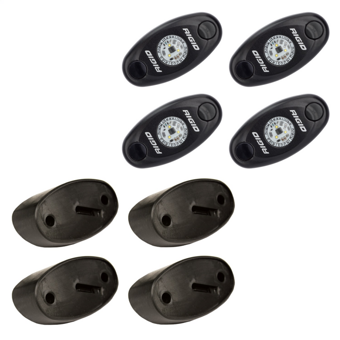 Rigid Industries A-Series LED Universal Rock Light Kit, High Power Blue, Set Of 4 Model 400233