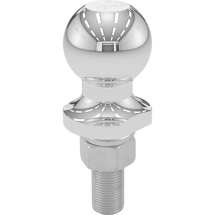 CURT Chrome Trailer Hitch Ball, 2,000 lbs, 1-7/8-Inch Diameter, 3/4 x 2-1/8-Inch Shank Model 40015