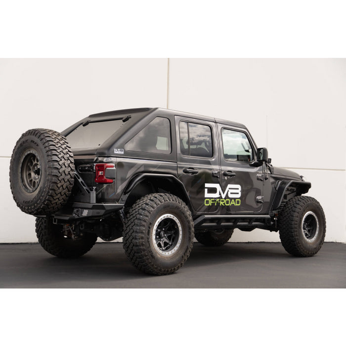 DV8 Offroad 2018-2025 Jeep Wrangler JLU 4-Door Razor Series Fastback Hard Top Model HTJL02-B