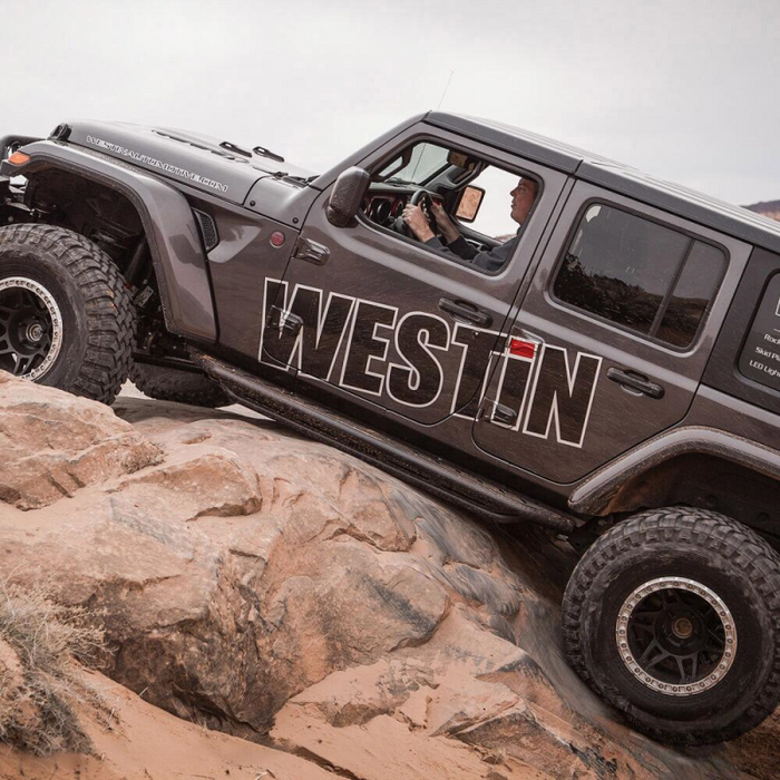 Westin Triple Tube Rock Rail Running Boards Textured Black Finish Model 42-6025