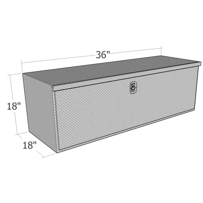 Brute 18" X 18" X 36"L HD Under Body -  Diamond, Drop Down Door Model HUB1836