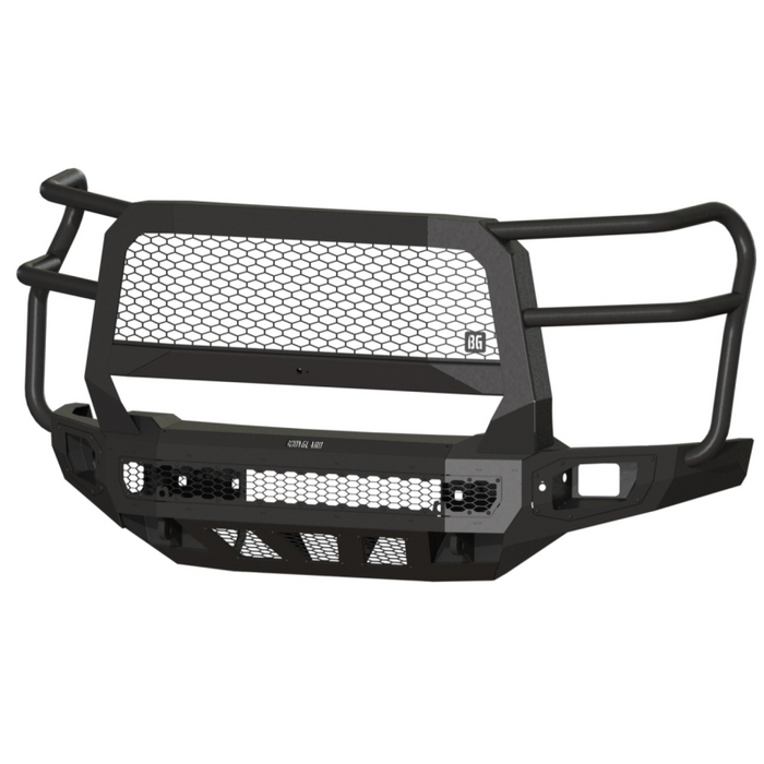 Bodyguard Freedom Front Extreme Non-Winch Sensor Cutouts W/ Mesh Grille No Camera Harness Texture Black Powder Coat Model NEC24BYTMN