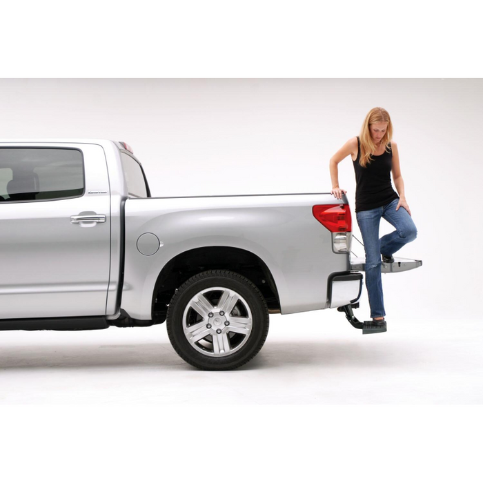 AMP Research Bedstep Flip Down Bumper Bed Step Model 75305-01A