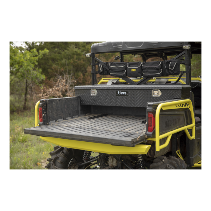 UWS Matte Black Heavy-Wall Aluminum UTV Tool Box, RigidCore Lid Model UTV-59-MB