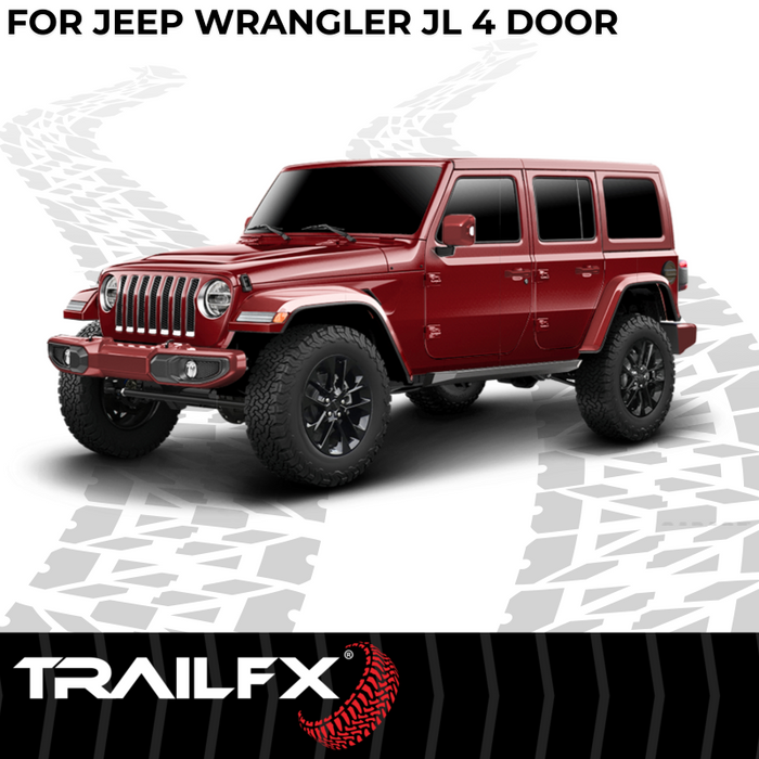 TrailFX Overland Running Boards Black Steel Model ORB003