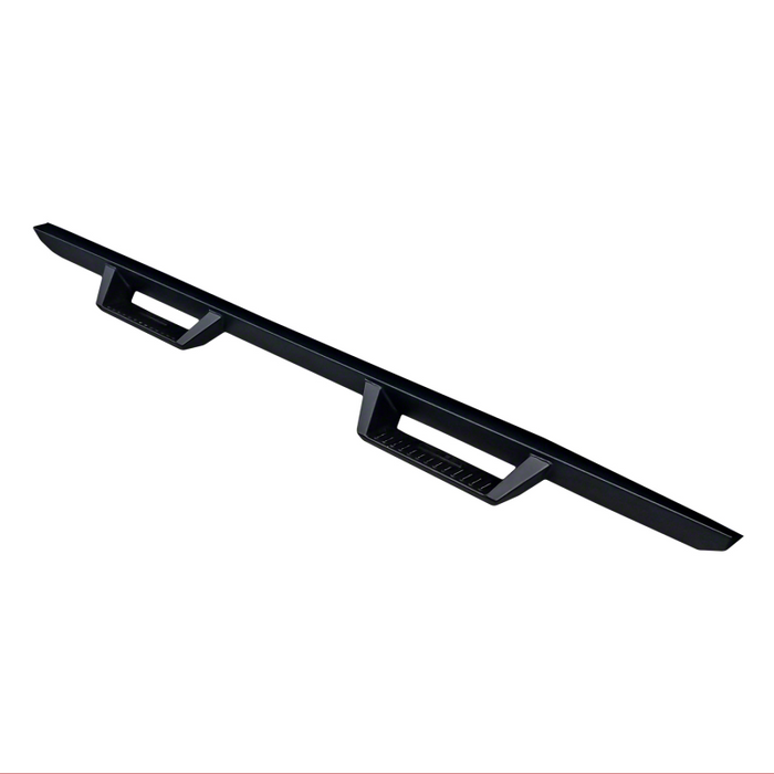TrailFX 3" Drop Down Hoop Side Steps Matte Black Steel Rocker Panel Mount Model DHS022B