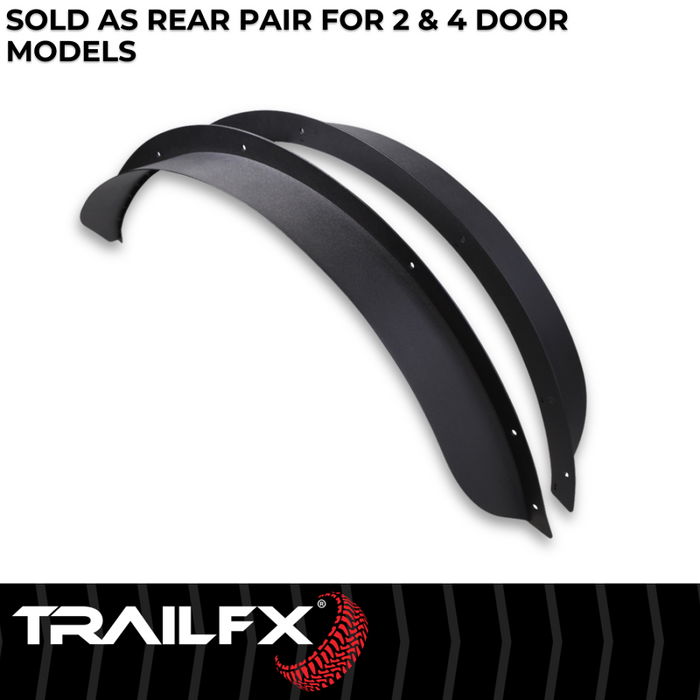 TrailFX Rear Flat Fender Flare Model BR006T