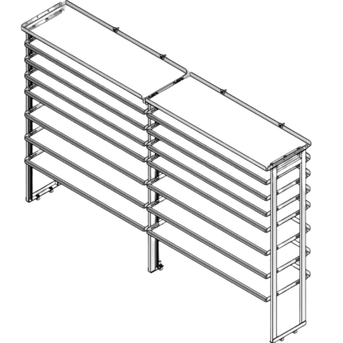 Hackney Van Shelving with Ladder Shelf for Curb Side Ford Transit 48"-48" 148"WB EXT HR Van