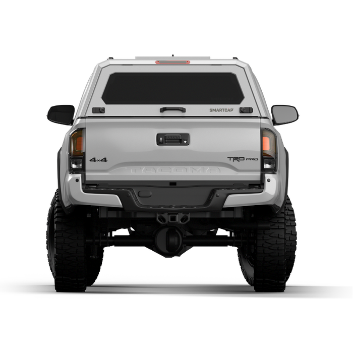SmartCap OEM White Truck Bed Cap EVOh Hatchback Series w/ Vertical Locks Model EH1316-WH