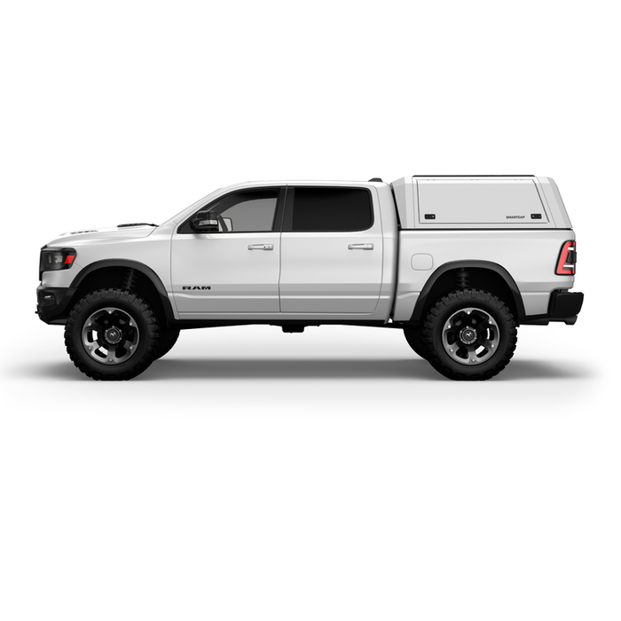 SmartCap OEM White Truck Bed Cap EVOc Commercial Series w/ Horizontal Locks Model EC1005-WH