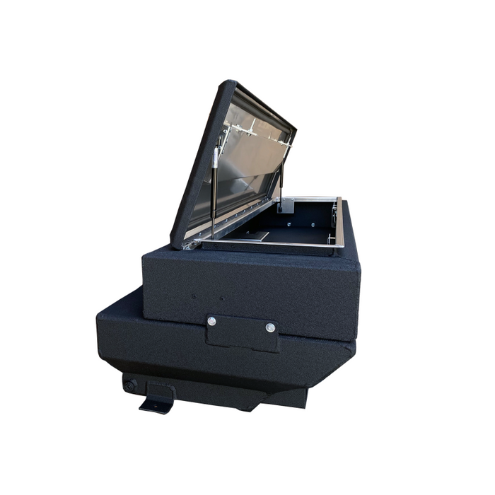 The FuelBox Tank and Tool Box Combo 40 Gallon Tonneau Cover Application Smooth Spray Liner Finish Model FTC44TMS