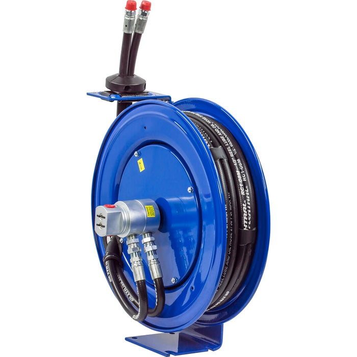Coxreels MPD Series Dual Hydraulic Spring Rewind Hose Reel 3/8 in. x 30 ft. - Hose Included 3000 PSI Model MPD-N-330