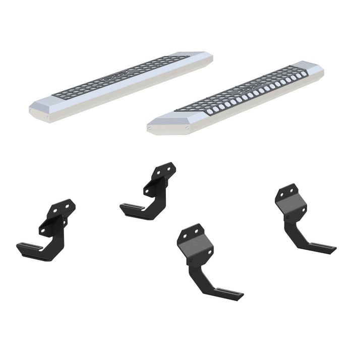 ARIES AdvantEDGE 5-1/2" x 53" Chrome Aluminum Side Bars, Select Ford F150, F250, F350 Model 2555011