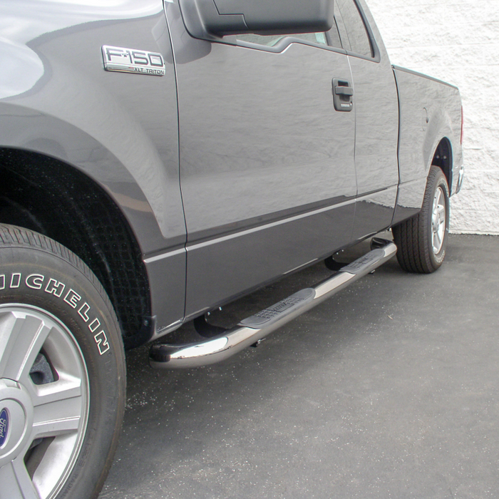 ARIES 3" Round Polished Stainless Step Nerf Bars Model 203016-2