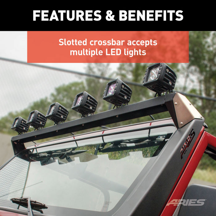 ARIES Jeep TJ Roof Light Mounting Brackets & Crossbar Model 15916