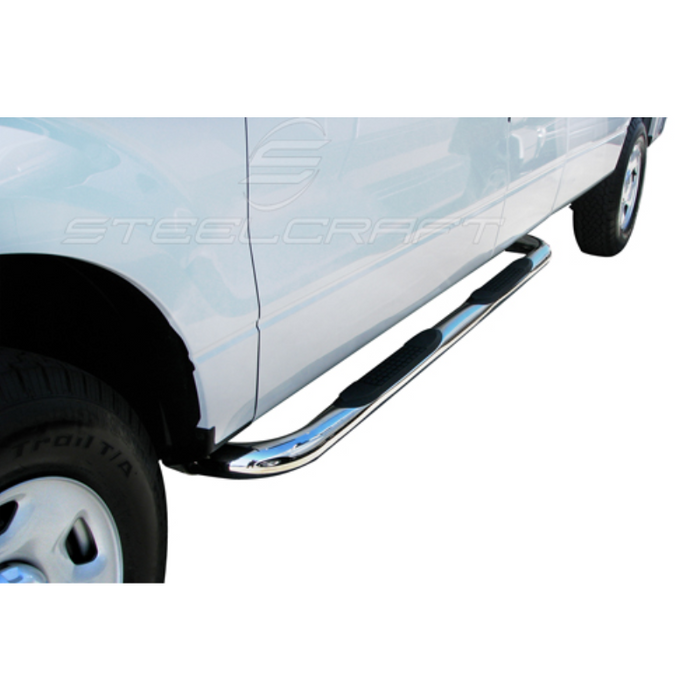 Steelcraft 3in. Round Stainless Steel Step Nerf Bars Model 213707