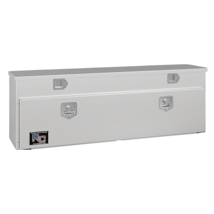 RC Industries Top Mount Box Q-Series 60x20x15 14 GA Steel With Lift Up Lid & 13 GA Steel Drop Door Gloss White Model QM602015.SDLNW2