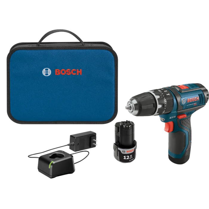 Bosch 12V Max 3/8 In. Hammer Drill/Driver Kit Model PS130-2A