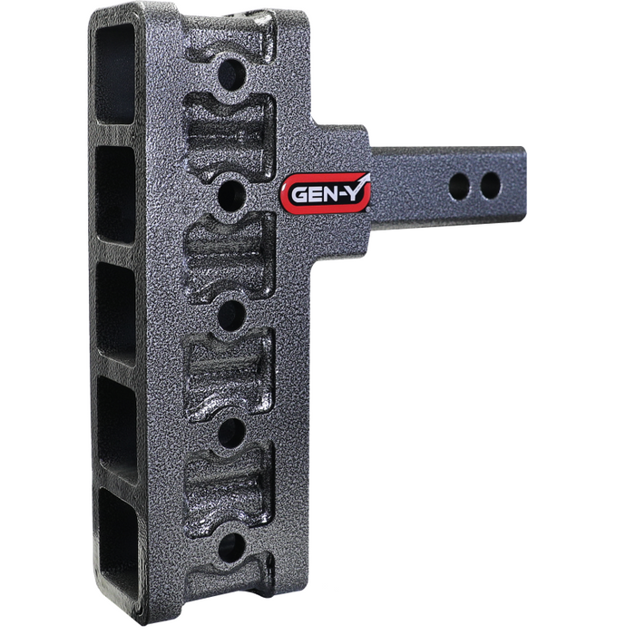 GEN-Y MEGA-DUTY 2" Offset Shank 2.5" Rise 7.5" Drop 1.5K TW 10K Hitch Only Model GH-405