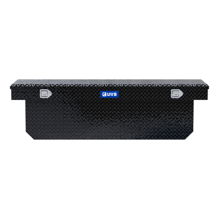 UWS 72" Deep Angled Crossover Truck Tool Box Model TBSD-72-A-BLK
