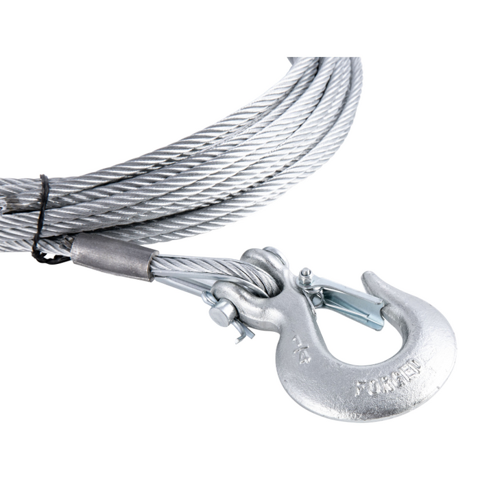 CURT 50' Winch Cable with Snap Hook (5,600 lbs.) Model 29461