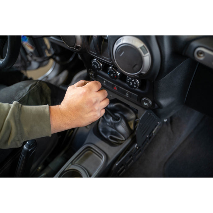 DV8 Offroad 2007-2018 Jeep Wrangler Center Console Molle Panels , Device Bridge Model CCJK-01