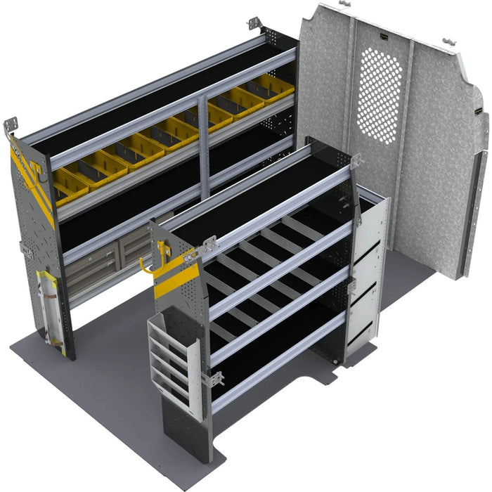 Ranger Design HVAC Van Shelving Package for Ford Transit Mid Roof 130" Wheelbase Model FTR-12