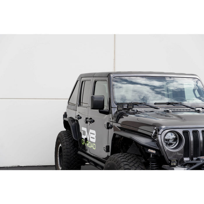 DV8 Offroad 2018-2025 Jeep Wrangler JLU 4-Door Razor Series Fastback Hard Top Model HTJL02-B