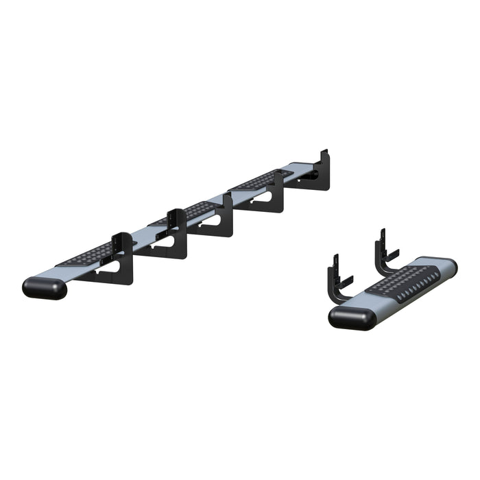 Luverne O-Mega II 6" x 36" 100" Silver Aluminum Step Nerf Bars Model 583100-570747