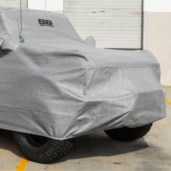 Smittybilt Full Car Cover w/ Storage Bag, Lock & Cable - Gray (21+ Bronco 4DR) Model 955