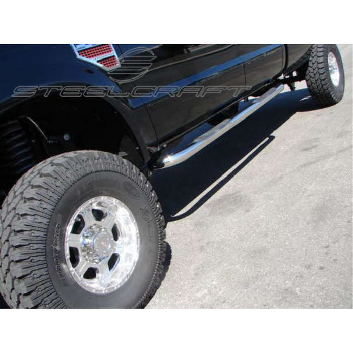 Steelcraft 3in. Round Stainless Steel Step Nerf Bars Model 212447