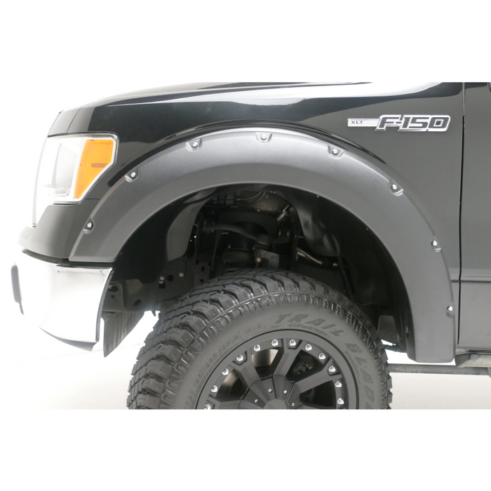 TrailFX Fender Flare 2" Tire Coverage Smth Black ABS Plastic Model PFFF3006S