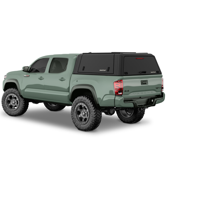 SmartCap Matte Black Truck Bed Cap EVOd Defender Series w/ Vertical Locks Model ED1316-MB